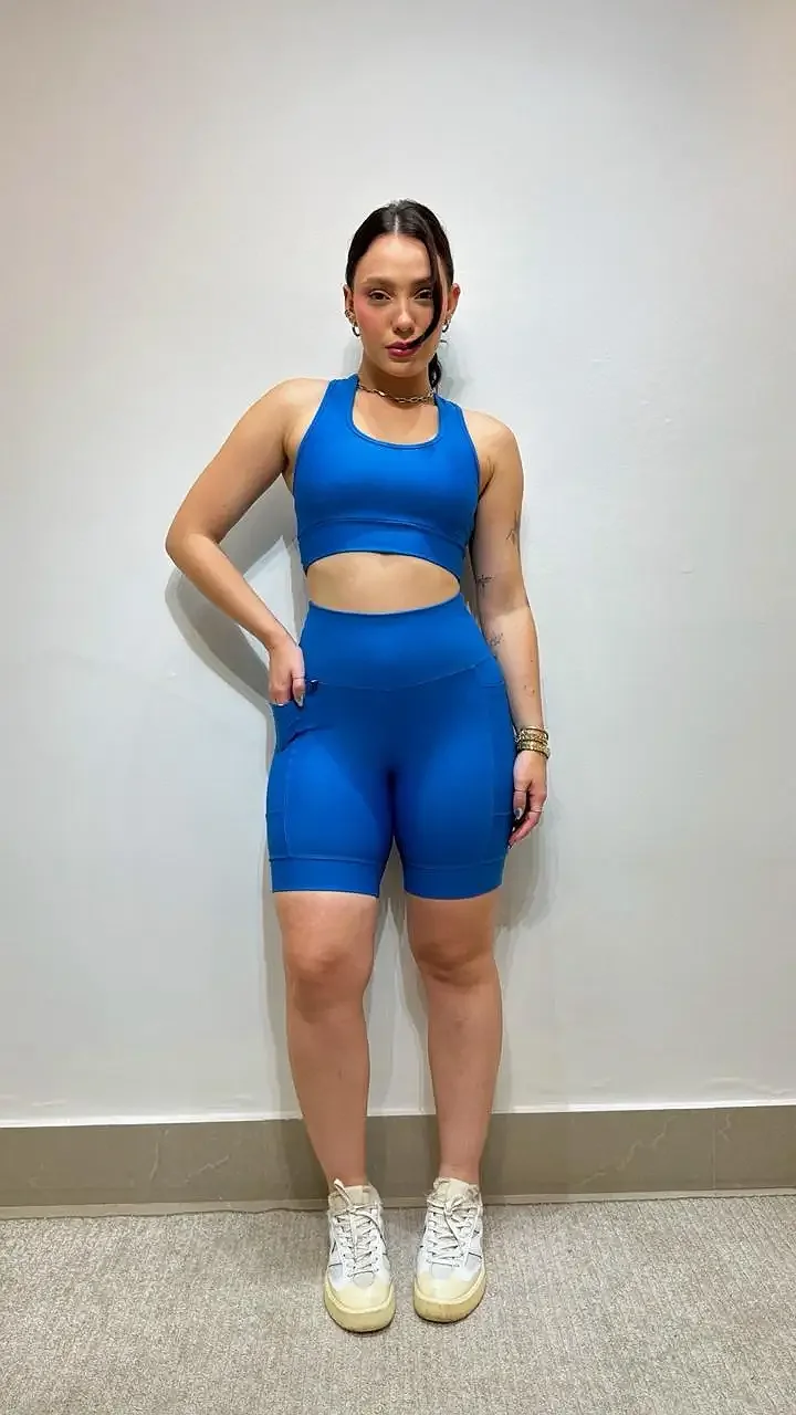 Bermuda Fitness azul Royal Tam. G