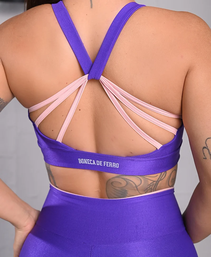 Conjunto Fitness Eva Calça Legging e Top Uva