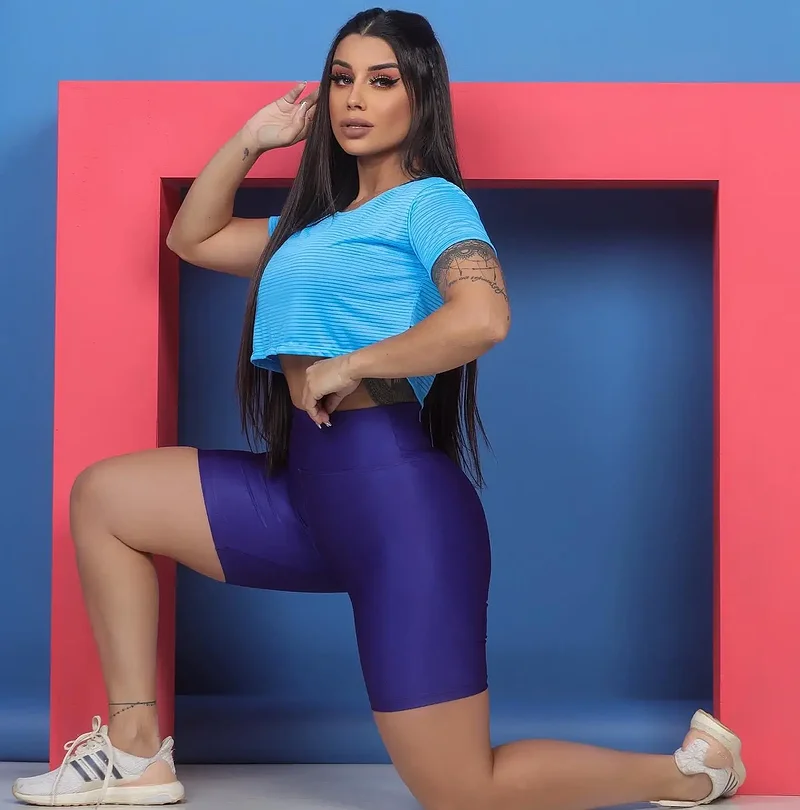 Cropped Thatty cor Azul Céu