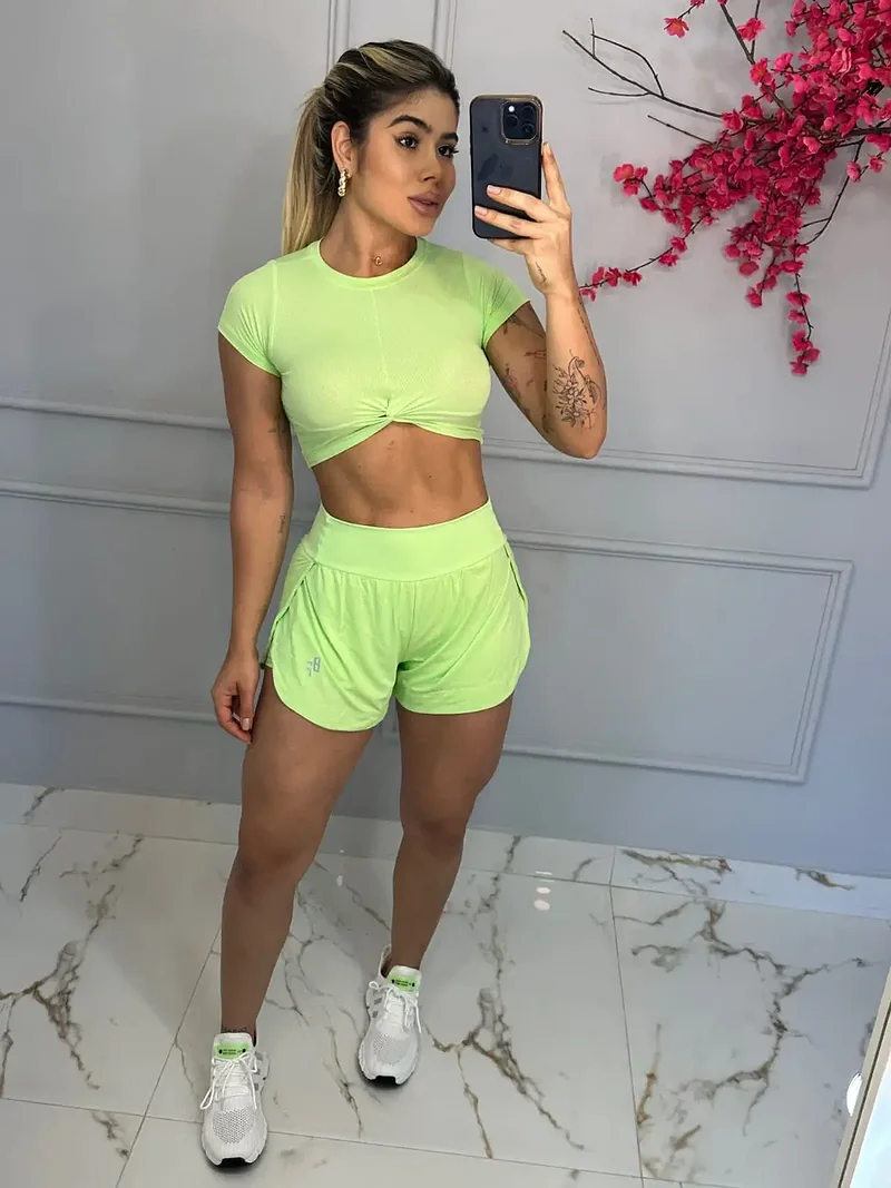 Short Duplo Verde Pixy