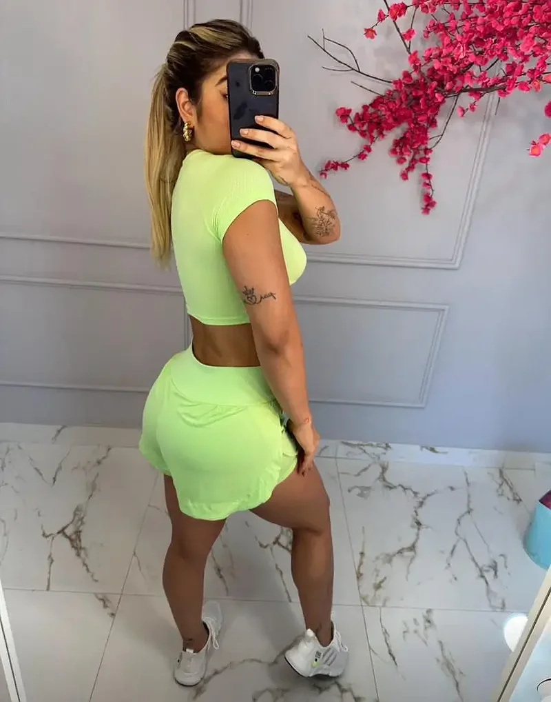 Short Duplo Verde Pixy