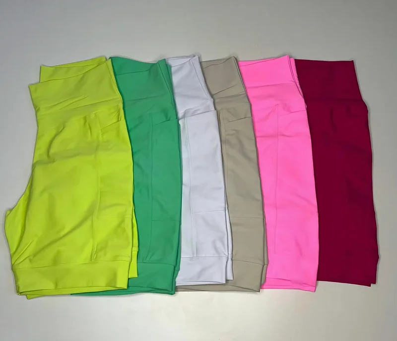 Bermuda Fitness Bolso Lateral Rosa Chiclete