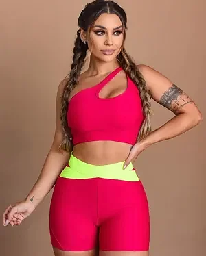 Conjunto Vibe Vermelho e Verde